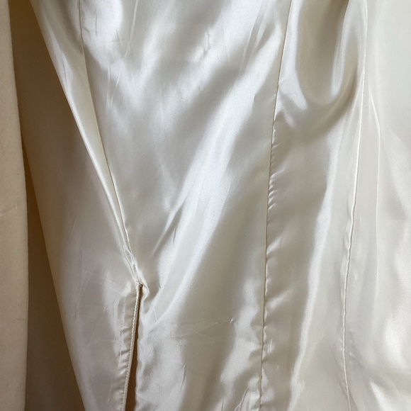 Forecaster Ivory/ White Women's Coat Lambswool blend fox fur trim on hood - Picture 9 of 9